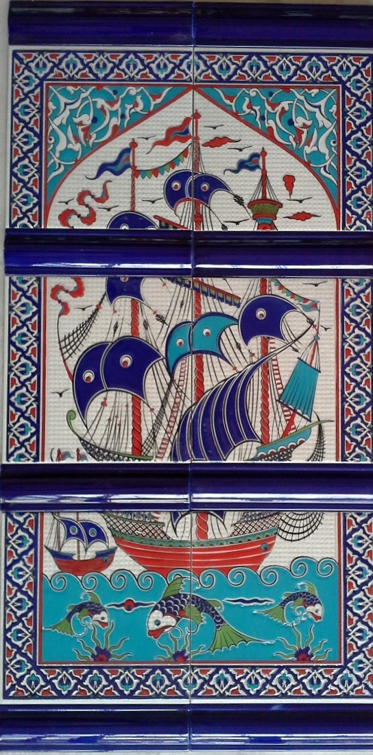 40X80 cm Çini Pano-6